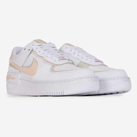 NIKE AIR FORCE ONE SAHDOW BIANCO/CORALLO DONNA