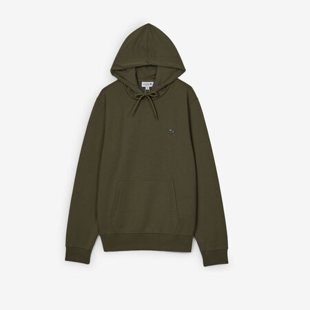 LACOSTE HOODIE CLASSIC LOGO SL BLU SCURO/VERDE UOMO