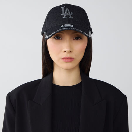 NEW ERA 9FORTY WOMEN LA DENIM SEQUIN NERO DONNA
