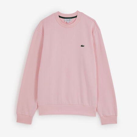 LACOSTE FELPA CREW CLASSIC LOGO ROSA UOMO