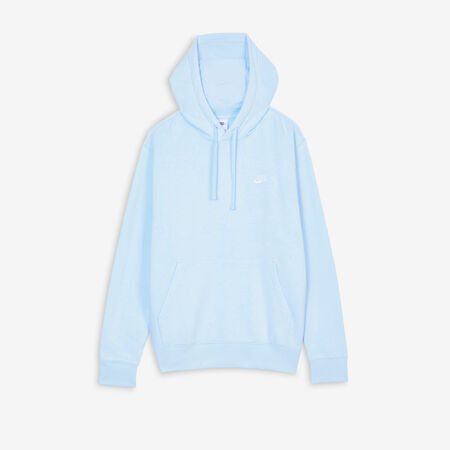 NIKE HOODIE CLUB SMALL LOGO BLU/BIANCO UOMO