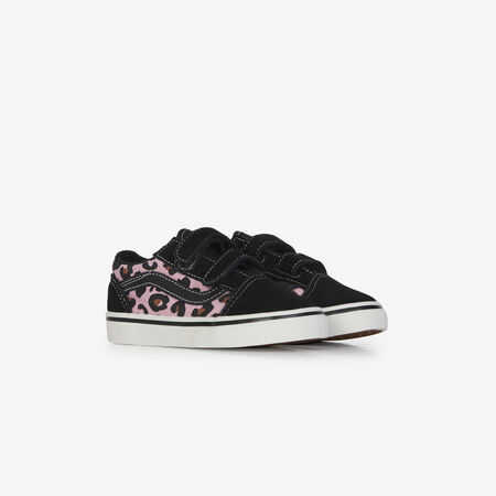 VANS old skool OLD SKOOL V LEOPARD NERO/ROSA NEONATO