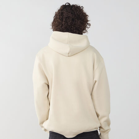 NEW BALANCE HOODIE SMALL LOGO BEIGE/BIANCO UOMO