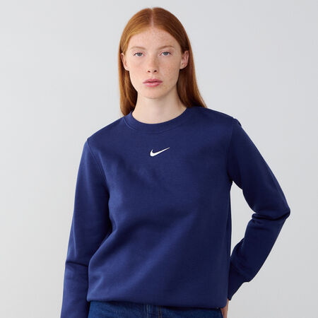 NIKE SWEAT CREW CLUB CENTERED LOGO BLU SCURO DONNA