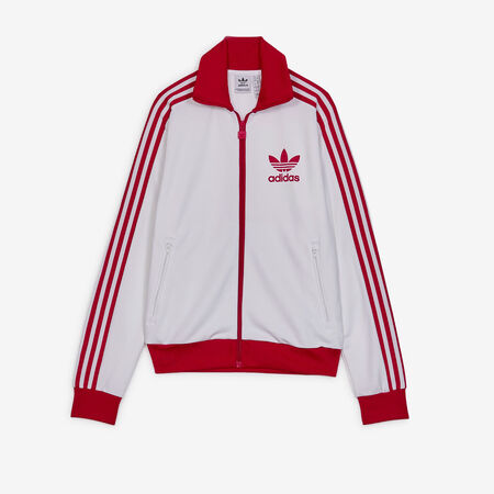 ADIDAS ORIGINALS JACKET FZ ADICOLOR CLASSICS BIANCO/ROJO DONNA