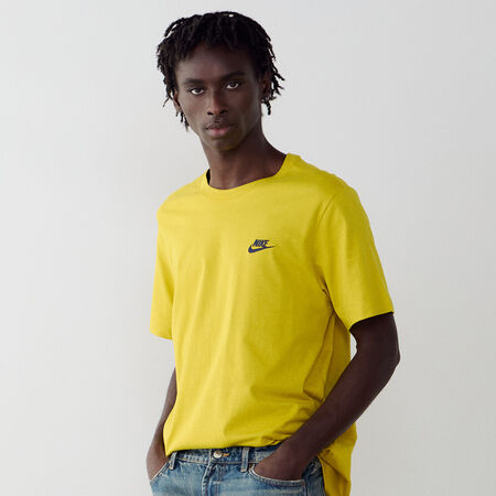 NIKE TEE SHIRT CLUB GIALLO/NERO UOMO