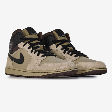 JORDAN air jordan 1 AIR JORDAN 1 MID BEIGE/MARRONE UOMO