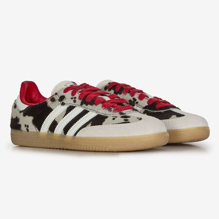 ADIDAS ORIGINALS samba SAMBA OG COW PONY HAIR MARRONE/ROSSO DONNA