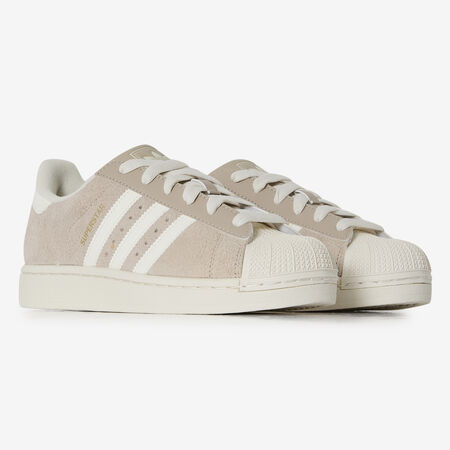 ADIDAS ORIGINALS superstar SUPERSTAR LEATHER BEIGE/BIANCO DONNA