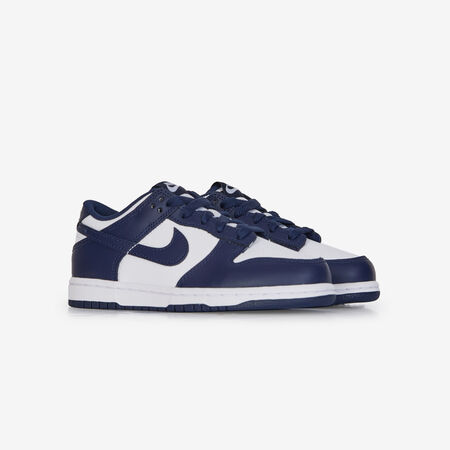 NIKE dunk DUNK LOW BIANCO/BLU SCURO BAMBINO