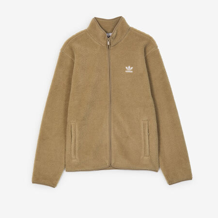 ADIDAS ORIGINALS JACKET FZ TEDDY FLEECE MARRONE/BIANCO UOMO