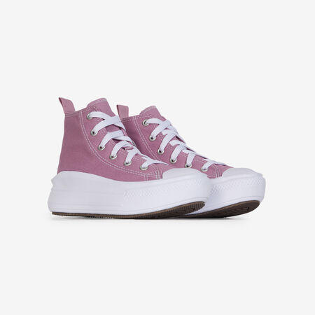 CONVERSE CHUCK TAYLOR ALL STAR MOVE HI ROSA/BIANCO BAMBINO