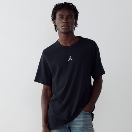JORDAN TEE SHIRT CENTERED LOGO NERO/BIANCO UOMO