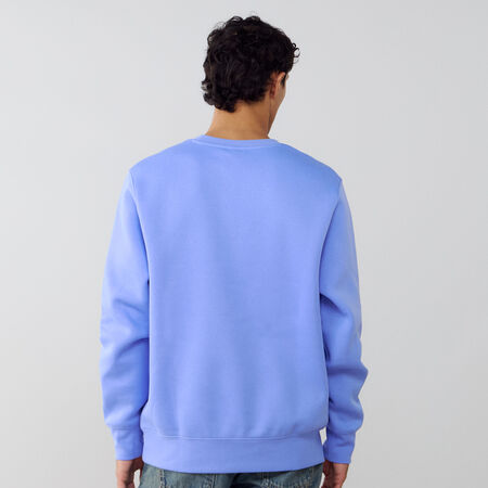 NIKE SWEAT CREW CLUB BLU/BIANCO UOMO