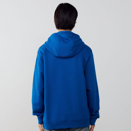 NIKE HOODIE CLUB SMALL LOGO BLU/BIANCO UOMO