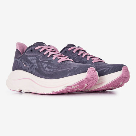HOKA CLIFTON 10 NERO/ROSA DONNA