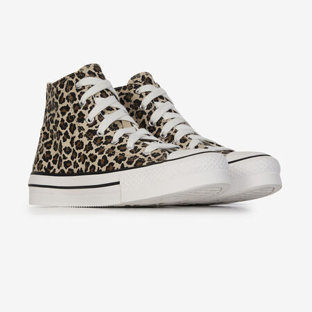 CONVERSE CHUCK TAYLOR ALL STAR EVA LIFT HI LEOPAR BEIGE/MARRONE RAGAZZO