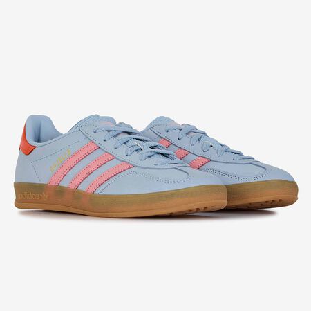 ADIDAS ORIGINALS gazelle GAZELLE INDOOR NUBUCK BLU/ARANCIONE DONNA