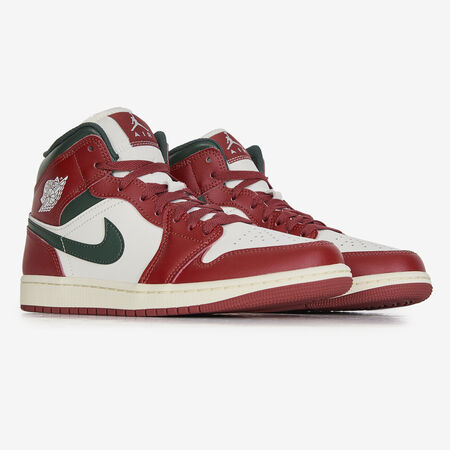 JORDAN AIR JORDAN 1 MID SE BIANCO/ROJO UOMO