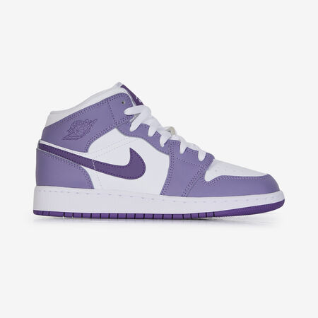 JORDAN AIR JORDAN 1 MID VIOLA/BIANCO RAGAZZO