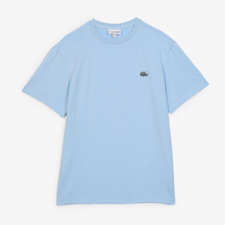 LACOSTE TEE SHIRT CLASSIC SMALL LOGO SL BLU CIELO UOMO
