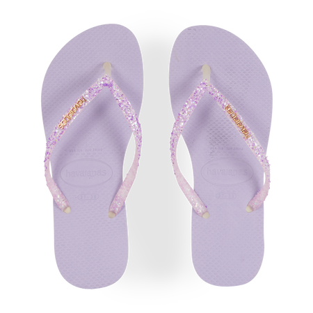 HAVAIANAS SLIM GLITTER FLOURISH VIOLA DONNA