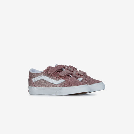 VANS old skool OLD SKOOL V GLITTER ROSA NEONATO
