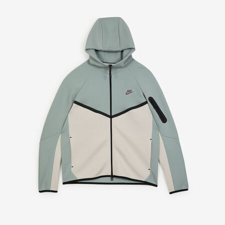 NIKE JACKET TECH FLEECE FZ BLU/BEIGE UOMO