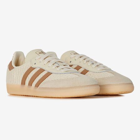 ADIDAS ORIGINALS samba SAMBA OG KNIT BEIGE/MARRONE DONNA