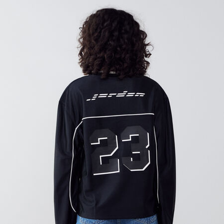 JORDAN TEE SHIRT JERSEY NERO DONNA