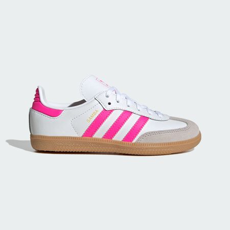 ADIDAS ORIGINALS samba SAMBA OG BIANCO/ROSA BAMBINO