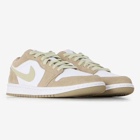 JORDAN air jordan 1 AIR JORDAN 1 LOW BIANCO/KAKI DONNA
