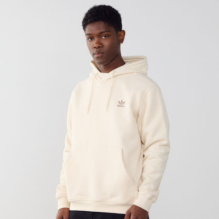 HOODIE ESSENTIAL TREFOIL : BEIGE/NERO