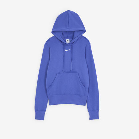 NIKE HOODIE CLUB CENTERED LOGO BLU DONNA