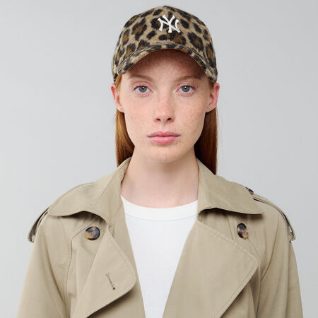 NEW ERA 9FORTY WOMEN NY LEO AOP MARRONE/BEIGE DONNA