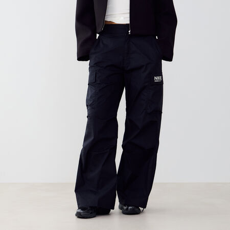 NIKE PANT JOGGER WIDE LEG WVN NERO/BIANCO DONNA