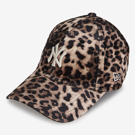 NEW ERA 9FORTY WOMEN NY LEO VELOUR MARRONE/BEIGE DONNA