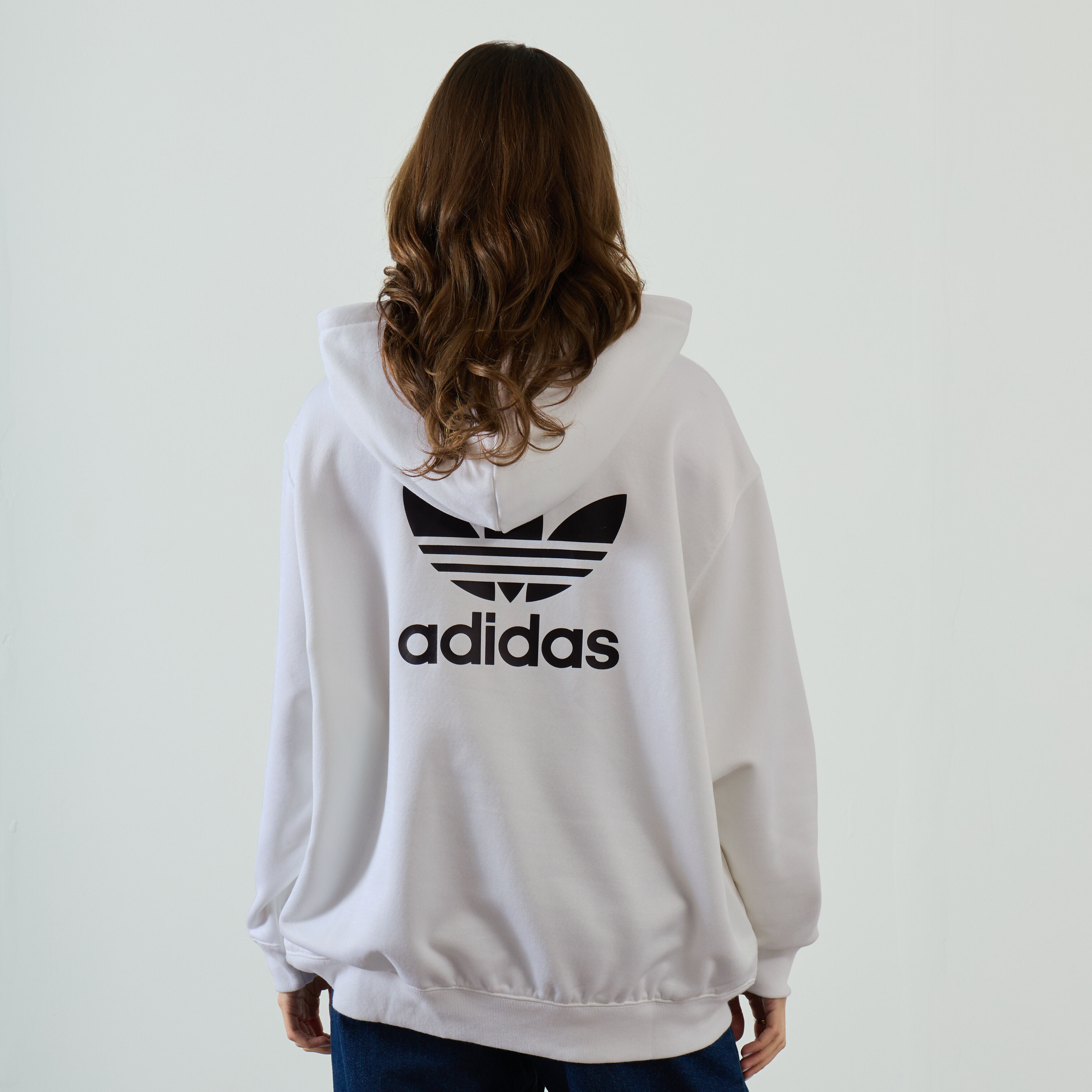Adidas oversized trefoil sweatshirt sales