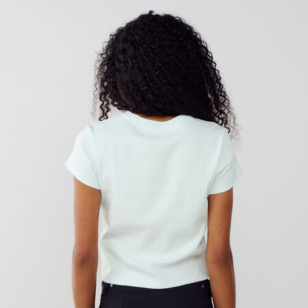 NIKE TEE TIGHT RIB VERDE DONNA