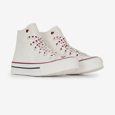 CONVERSE chuck taylor all star CHUCK TAYLOR EVA LIFT HI VALENTINE BIANCO/ROJO RAGAZZO