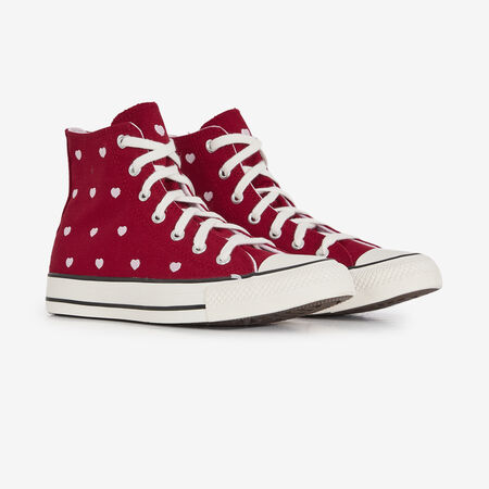 CONVERSE chuck taylor all star CHUCK TAYLOR ALL STAR HI VALENTINES ROSSO/ROSA RAGAZZO