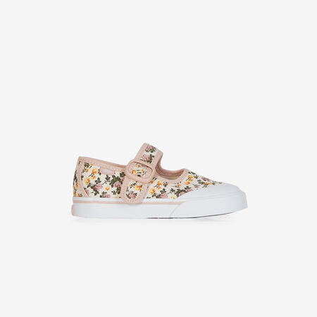 VANS MARY JANE FLORAL BEIGE/ROSA NEONATO