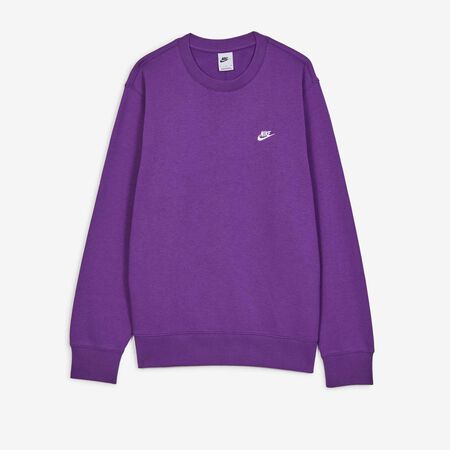 NIKE SWEAT CREW CLUB BLU/BIANCO UOMO
