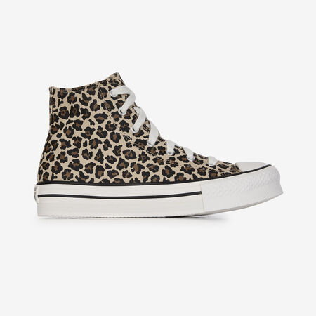 CHUCK TAYLOR ALL STAR EVA LIFT HI LEOPAR : BEIGE/MARRONE