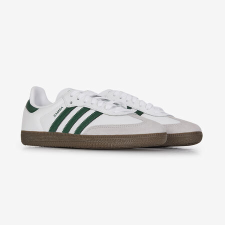 ADIDAS ORIGINALS samba SAMBA OG BIANCO/VERDE RAGAZZO
