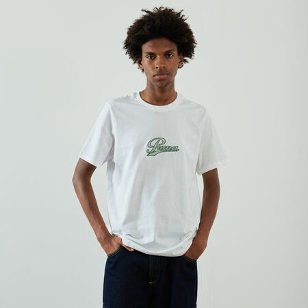 PUMA T-SHIRT SATIN LOGO BIANCO/VERDE UOMO