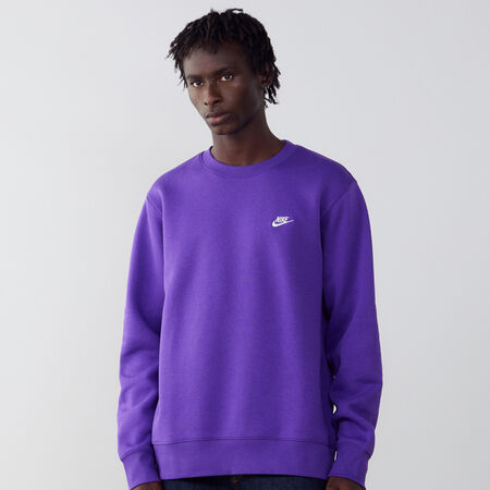 NIKE SWEAT CREW CLUB BLU/BIANCO UOMO