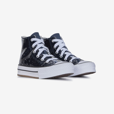 CONVERSE CHUCK TAYLOR ALL STAR EVA LIFT HI GLITTE NERO/BIANCO BAMBINO