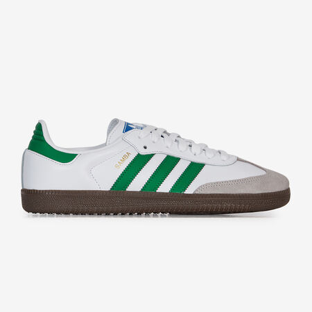ADIDAS ORIGINALS samba SAMBA OG BIANCO/VERDE DONNA