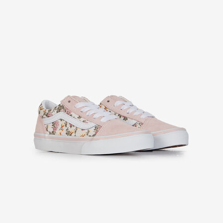 VANS old skool OLD SKOOL FLORAL ROSA/BEIGE BAMBINO